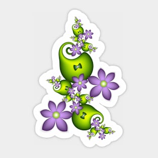 Lilac Fantasy Flowers For Good Mood Sticker